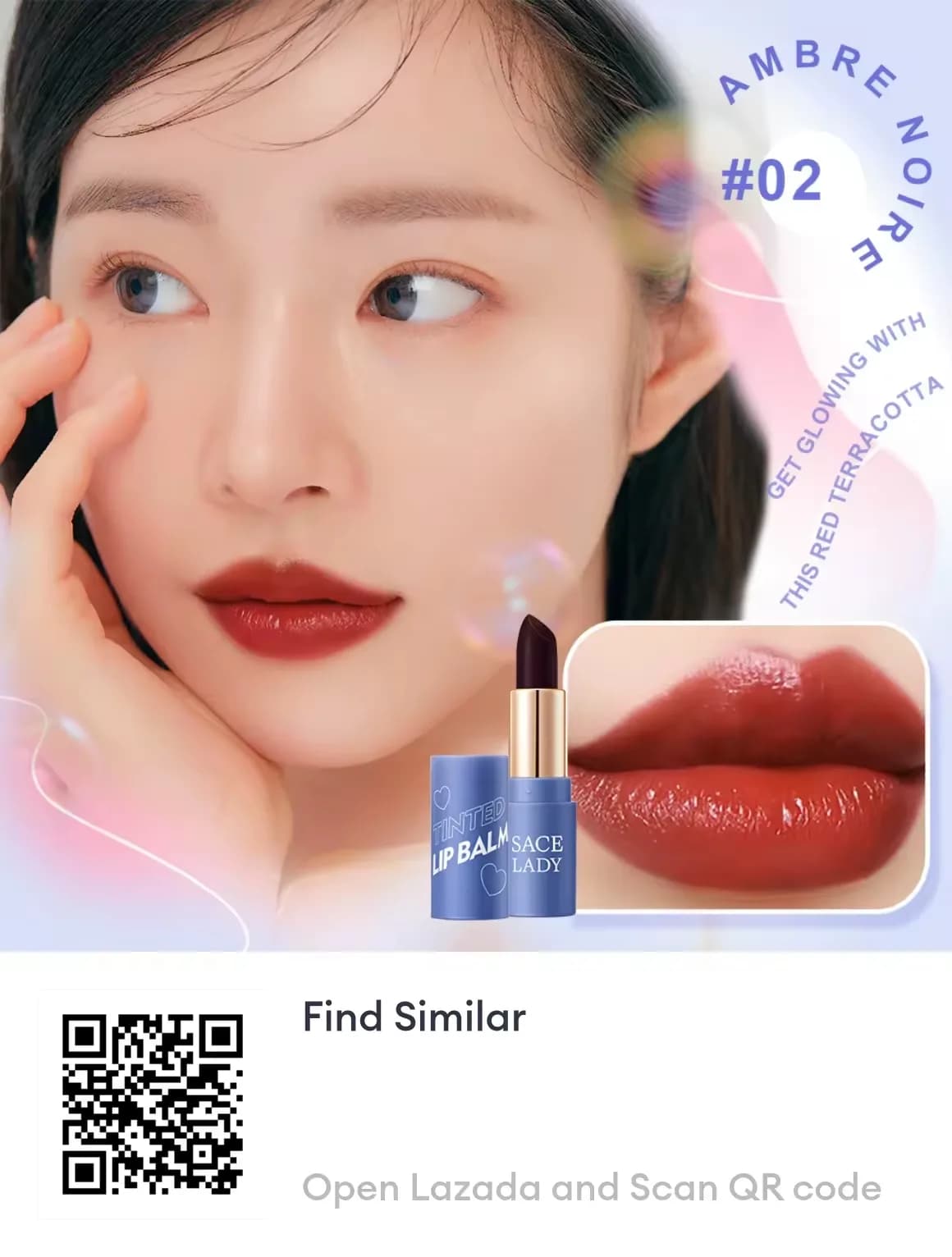 SACE LADY Tinted Lip Balm Long Lasting Stain High Pigmented Magic Waterproof Lip Tint