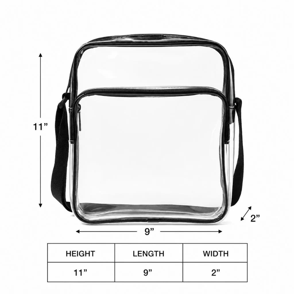 Transparent Sling Bag Clear (BUY 10 GET 1 FREE)