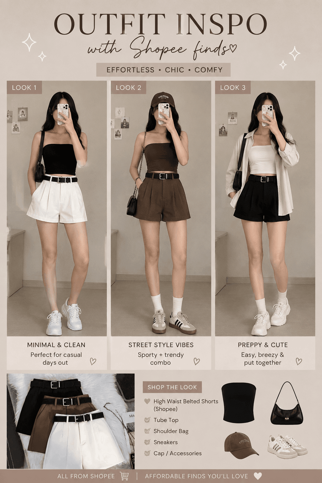 β¨ **OOTD inspo youβll want to recreate!** π€π€π€ Cute, comfy, and effortlessly stylish with these **Shopee finds**! ποΈ Perfect for casual days, coffee dates, or just serving looks. π
π» **Which look is your fave? 1, 2, or 3? ππ** #ShopeeFinds #ShopeeOOTD #OutfitInspo #OOTDInspo #FashionFinds #AffordableFashion #ShopeeFindsPH #StyleInspo #ShopTheLook