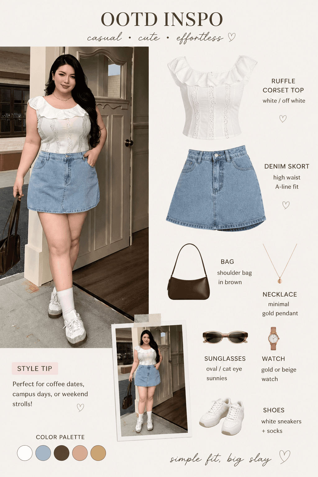 β¨ Casual, cute & effortlessly stylish! This denim skort is giving the perfect everyday OOTDβpair it with a cute top, sneakers, and your fave bag for that simple-but-stylish look. π©΅ππ **Your next outfit inspo? This one! π€** #OOTDInspo #DenimSkort #CasualStyle #OutfitInspo #FashionFinds #ShopStyle #EverydayLook #CuteOOTD
