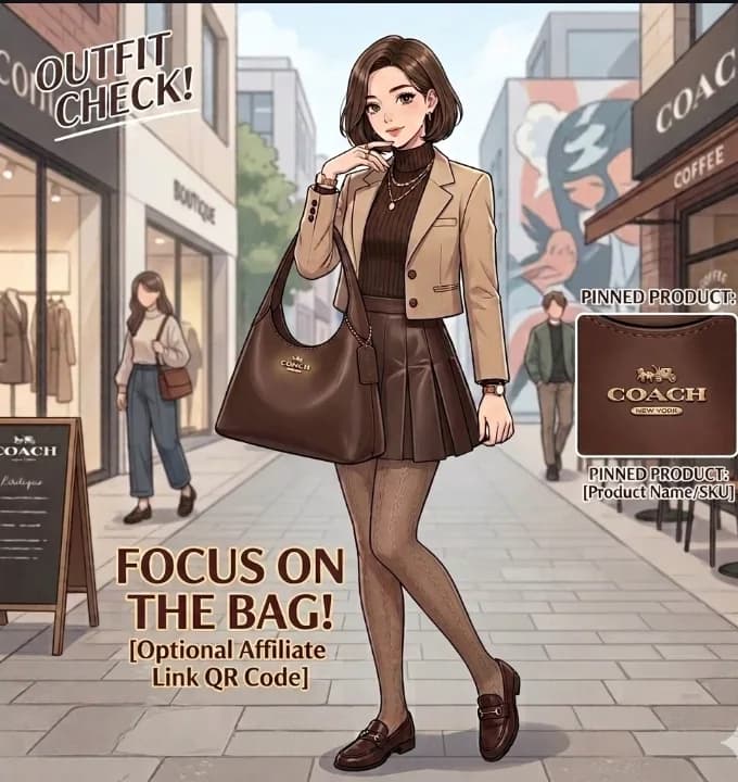 OOTD check with the prettiest Coach Hobo Bag! β¨ Brown is the new black talaga pagdating sa bags. Grabe ang class tingnan!