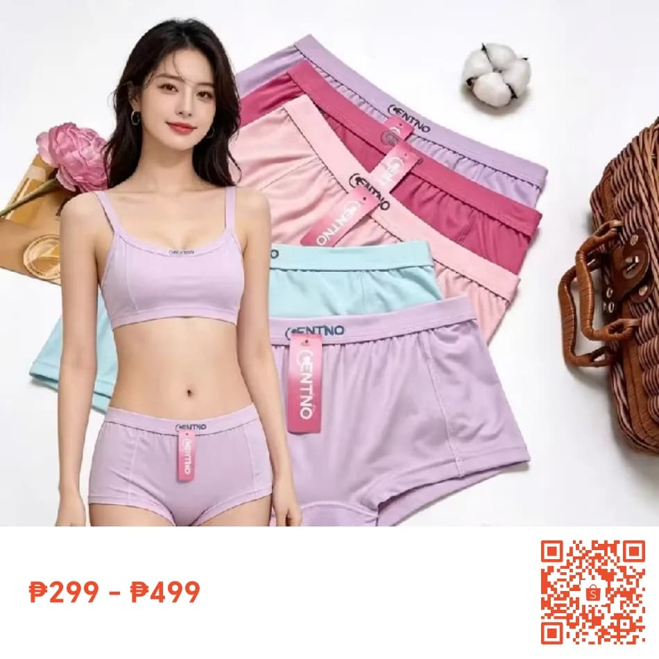 CENTINO 6-12 PCS BOXER SHORT FOR Women BOYLEG COTTON FOR WOMENDS PLAIN SAFETY Pants UNDER WEAR