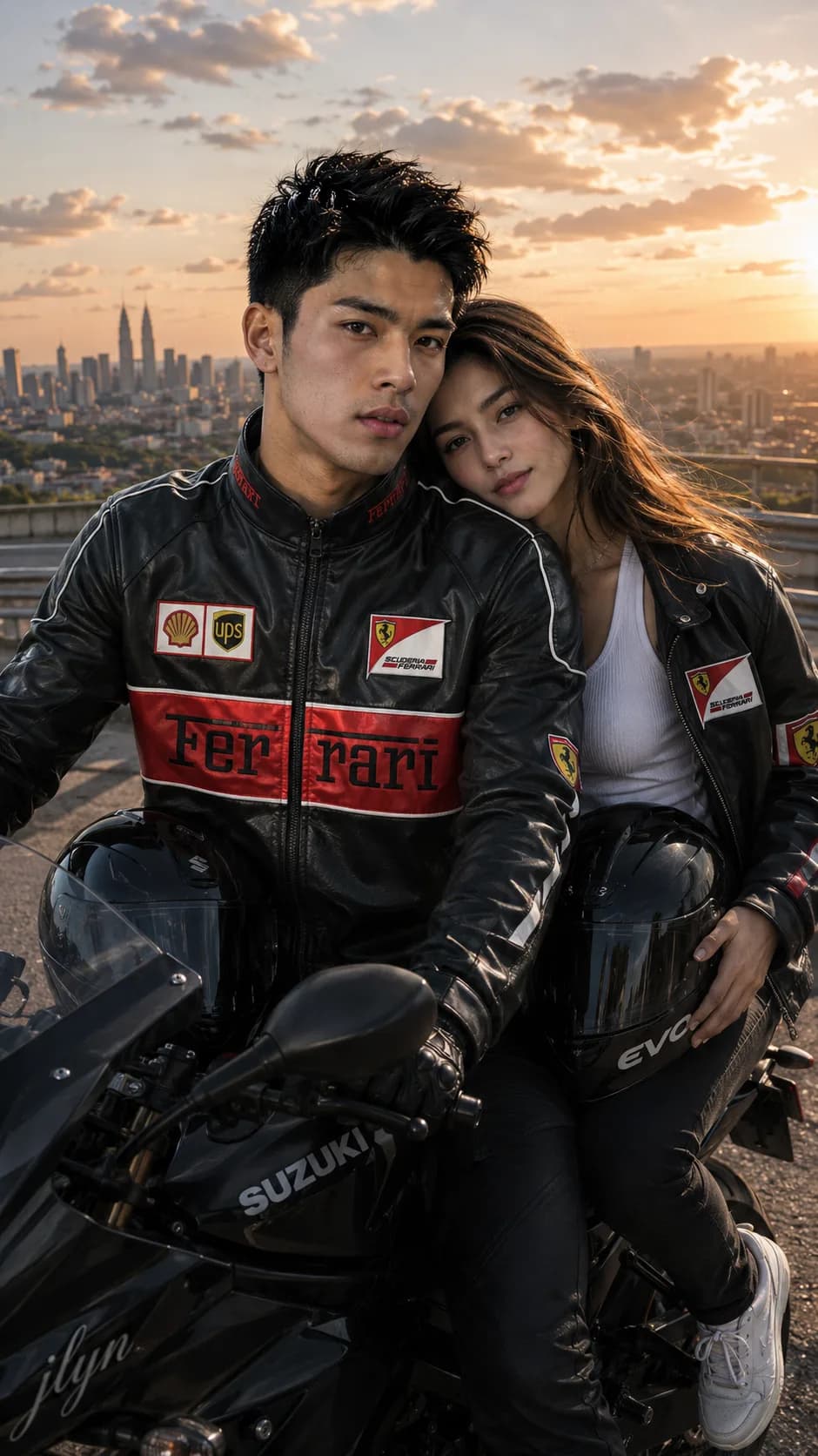 "Iconic Style. Open Road. 🏁 The ultimate rider look."
