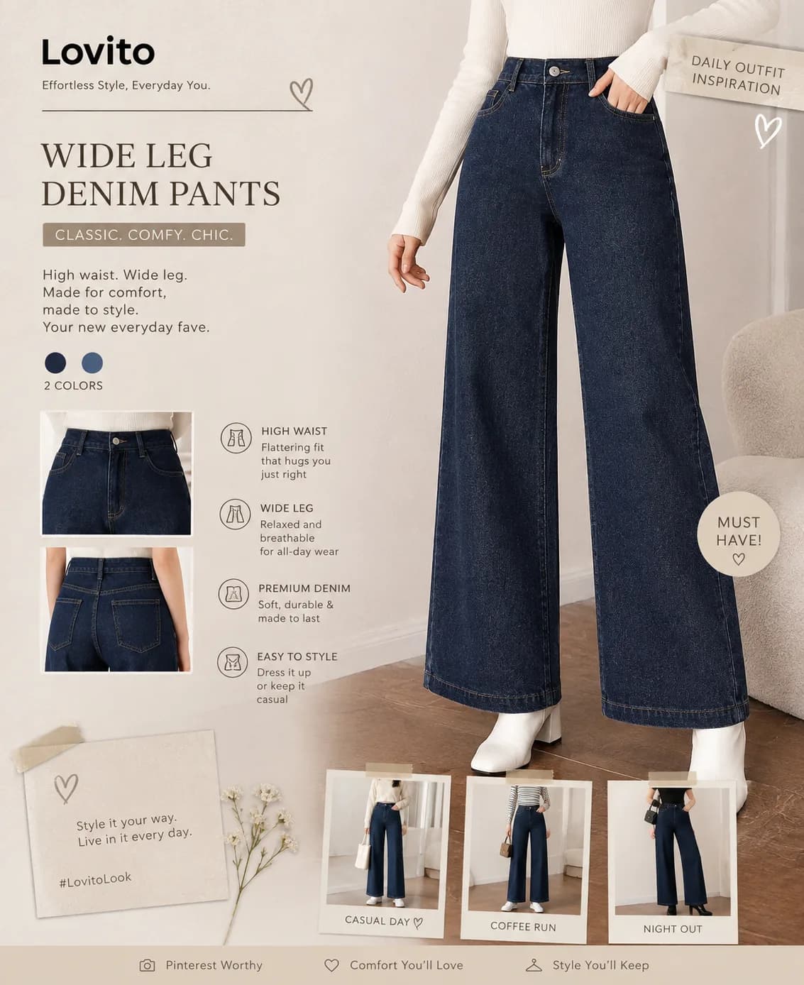 Lovito Pants