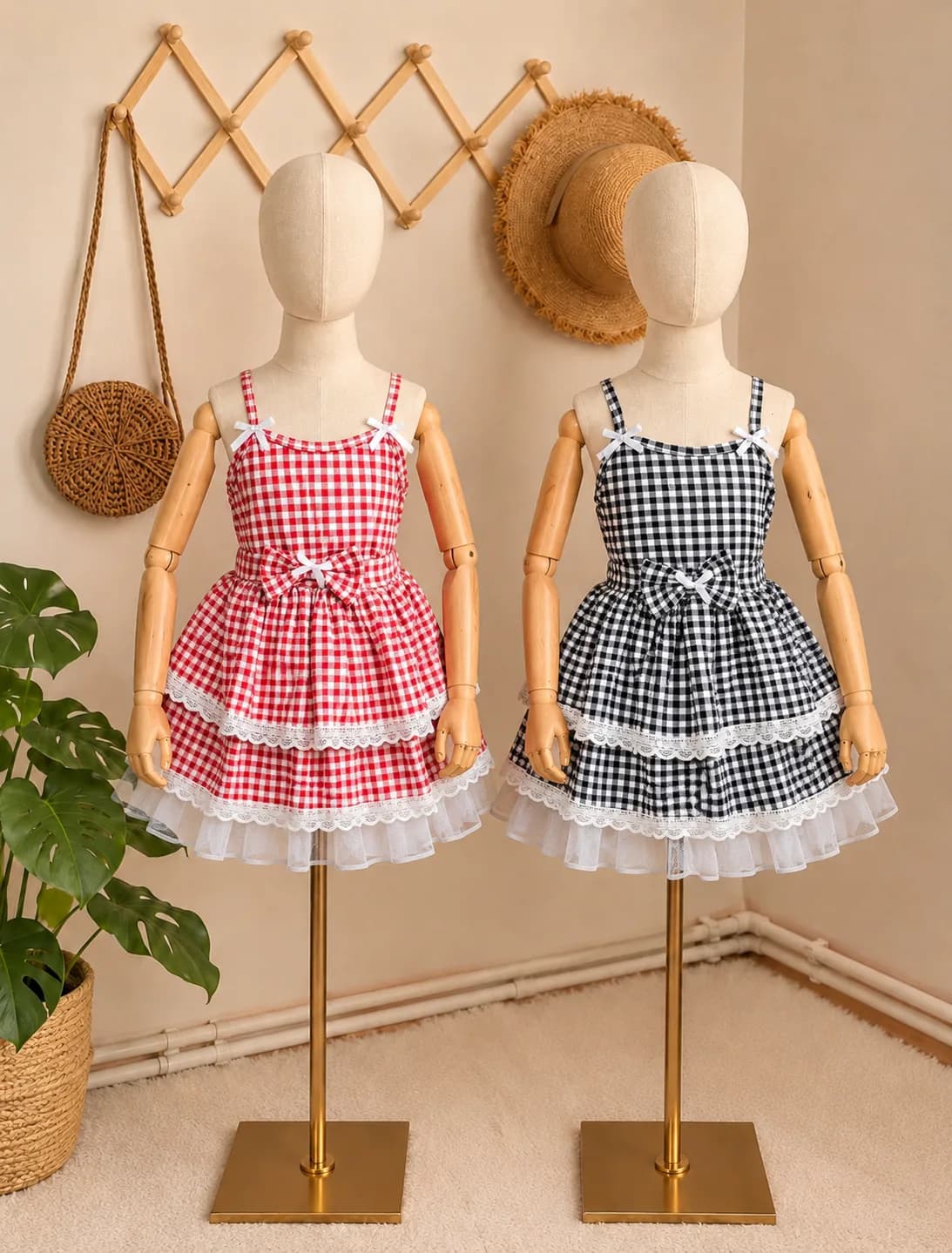 Gingham Dress for kids