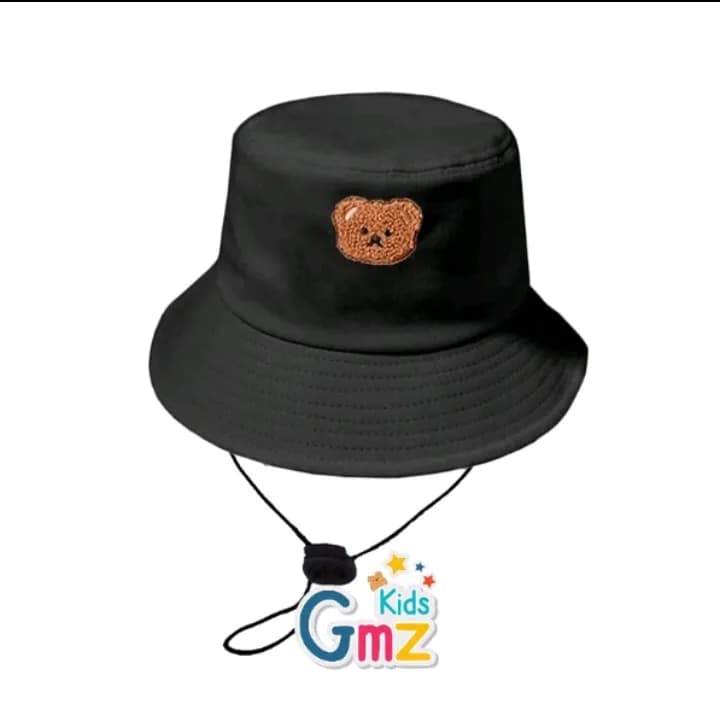 Bucket Bear Hat with Embroidered Name for Kindergarten to 2 Elementary School Children