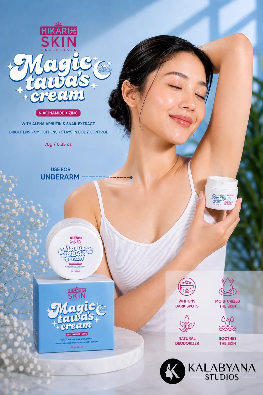 Say goodbye to dull-looking underarms and hello to smoother, fresher-looking skin!