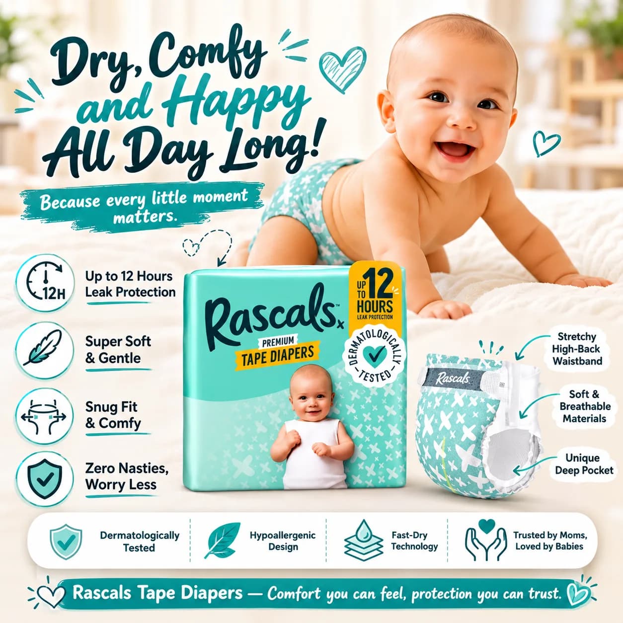 Rascals Tape Diaper