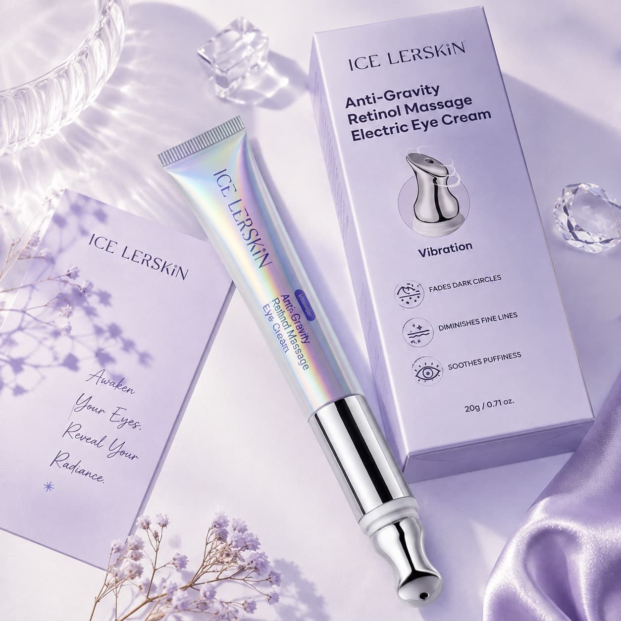 ✨ Bright eyes, smooth look, instant self-care! 💜 #EyeCream #Skincare #SelfCare #BeautyFinds #SkincareRoutine