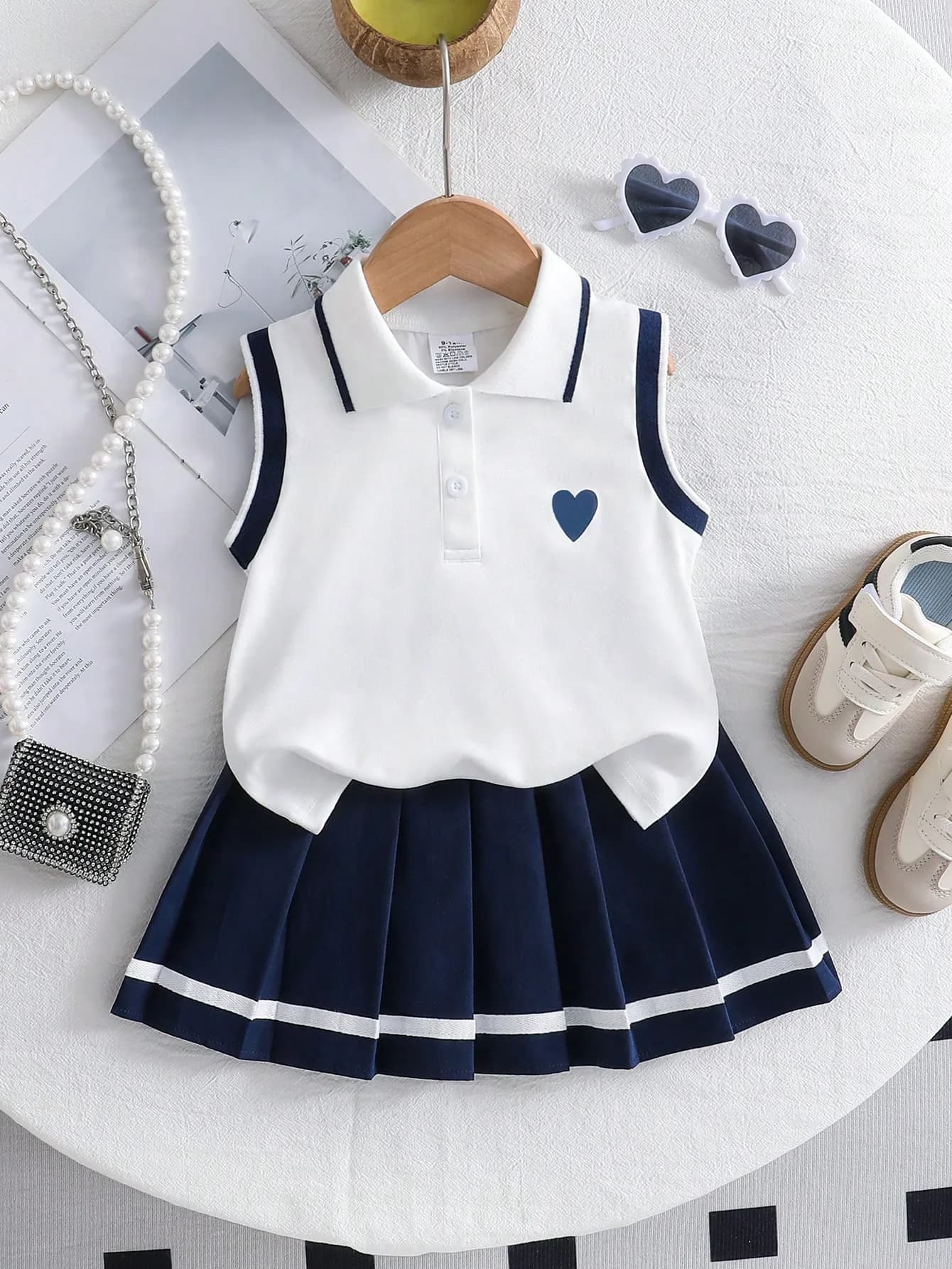 Hearts and pleats! comfy and chicky!