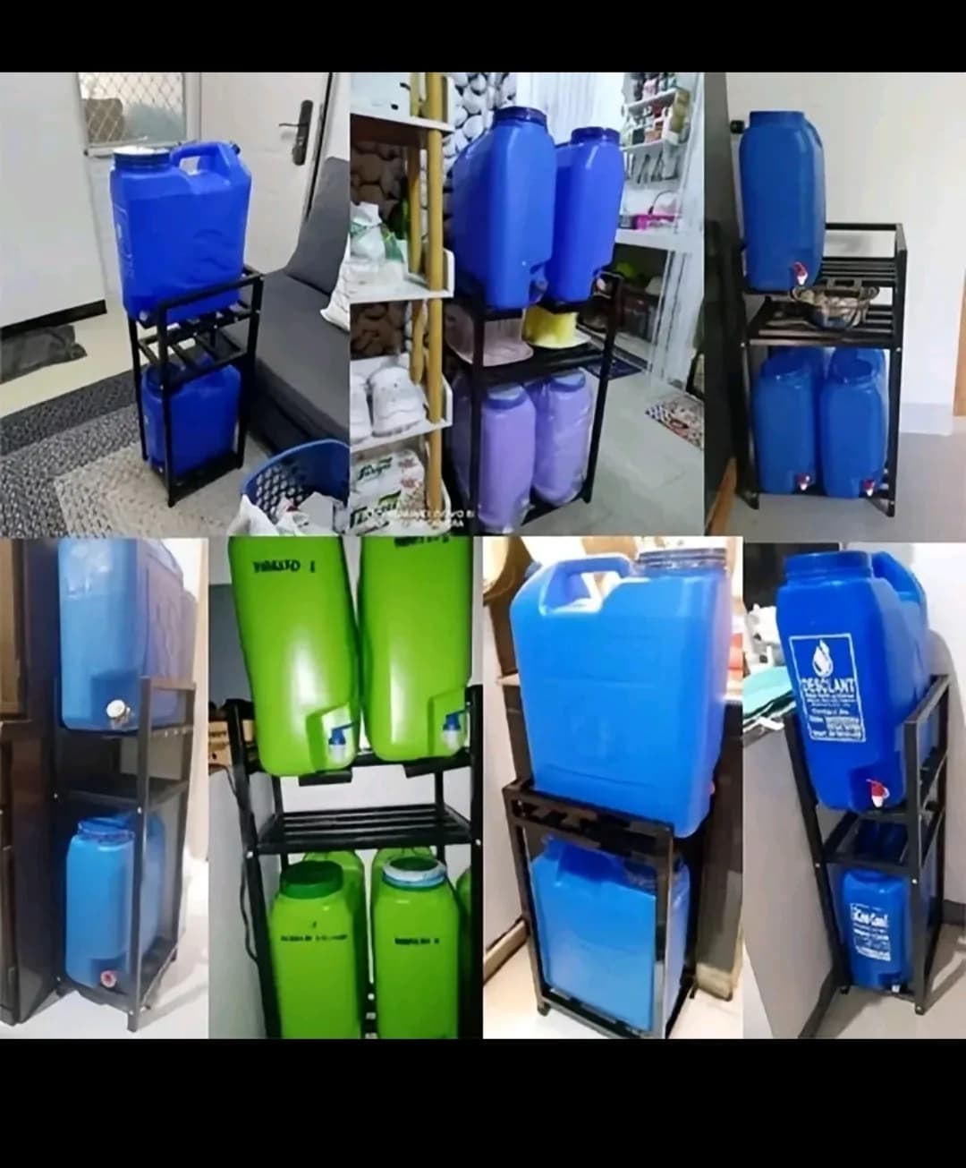 Sulit upgrade for your home! 🏠 Super sturdy nitong Water Container Bucket Rack. High capacity, spacesaver, at napaka-neat tingnan sa kusina. No more messy floor space! Check out now