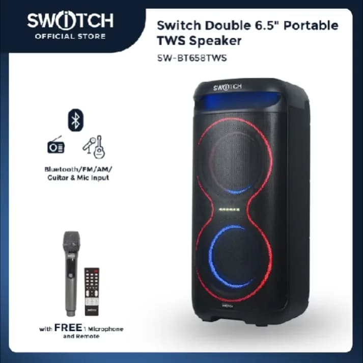 Switch Double 6.5" Portable Speaker