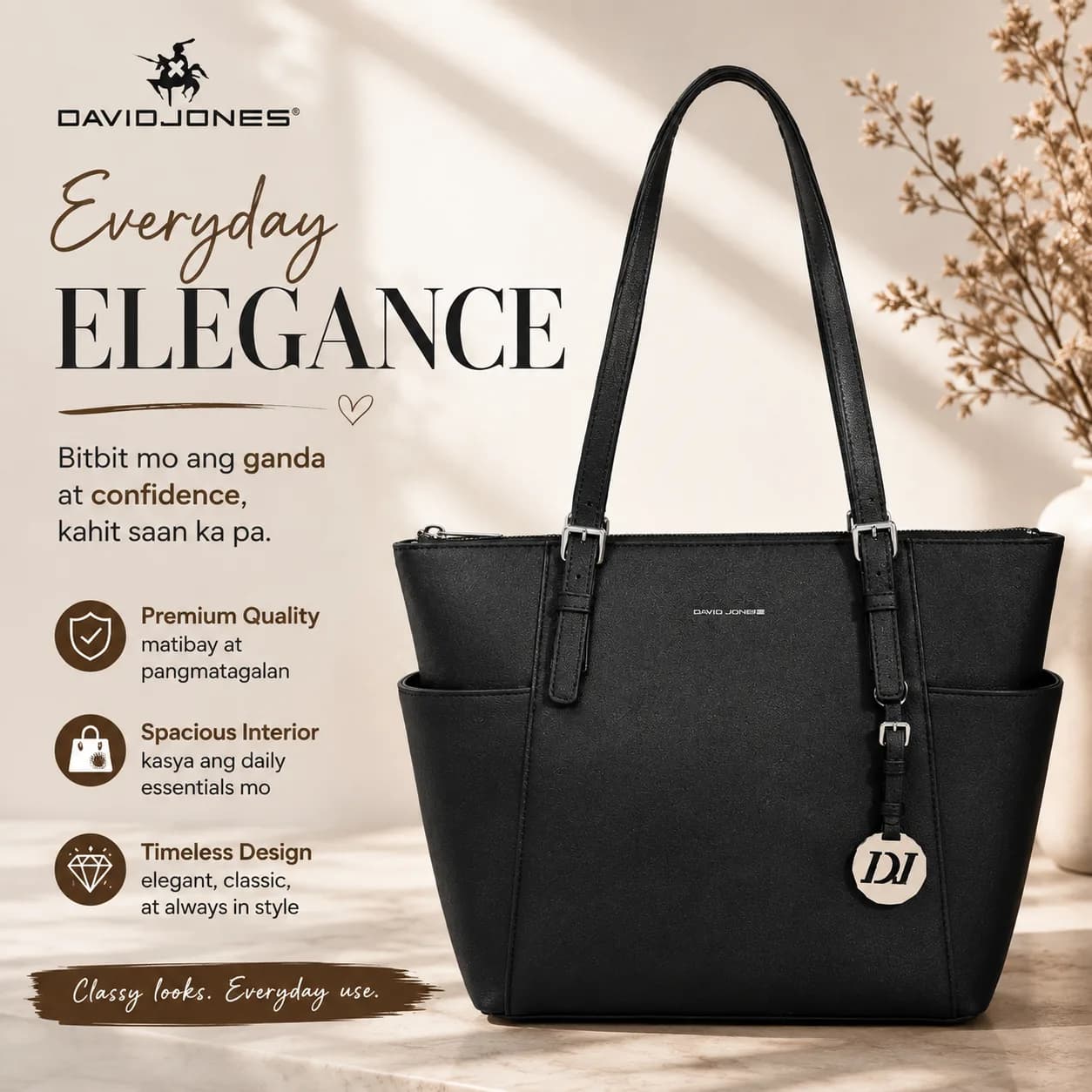 Elegant tote bag para sa work at everyday style! 👜✨