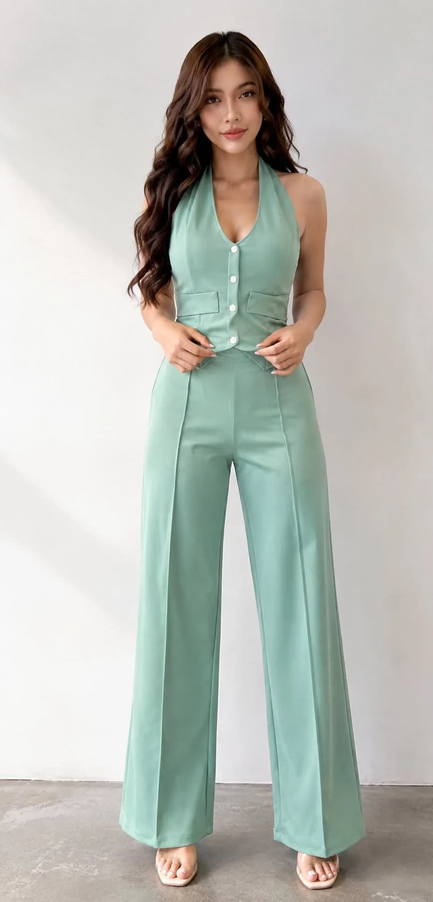 Vest top and pants terno