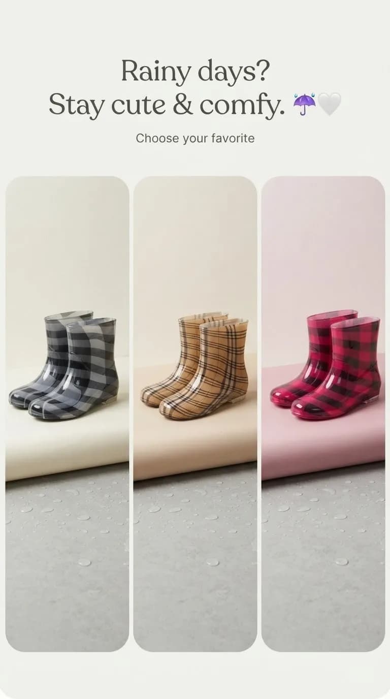 Rainy days? Stay cute and comfy
