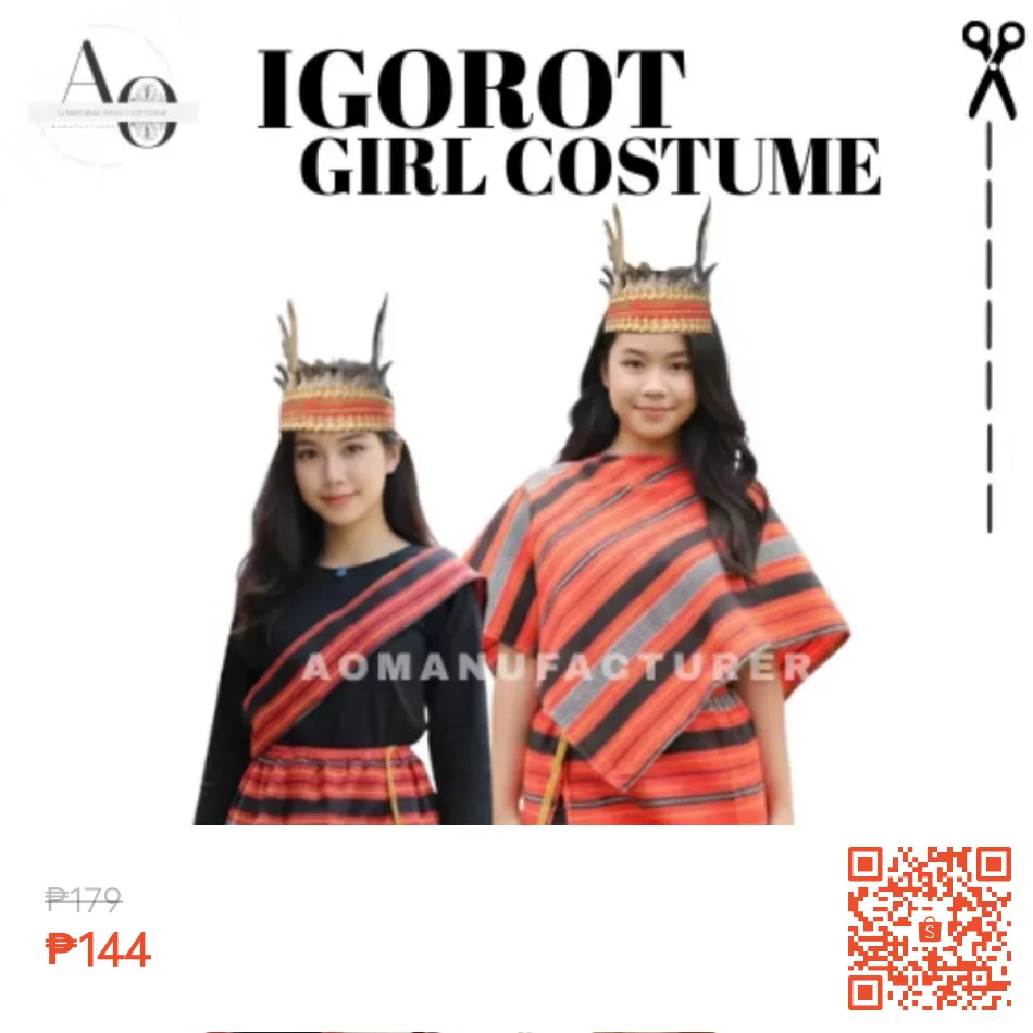 Igorot girl costume set