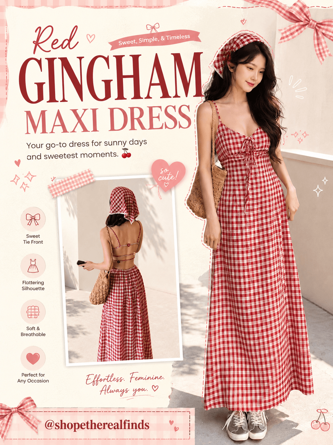 Gingham Maxi Dress