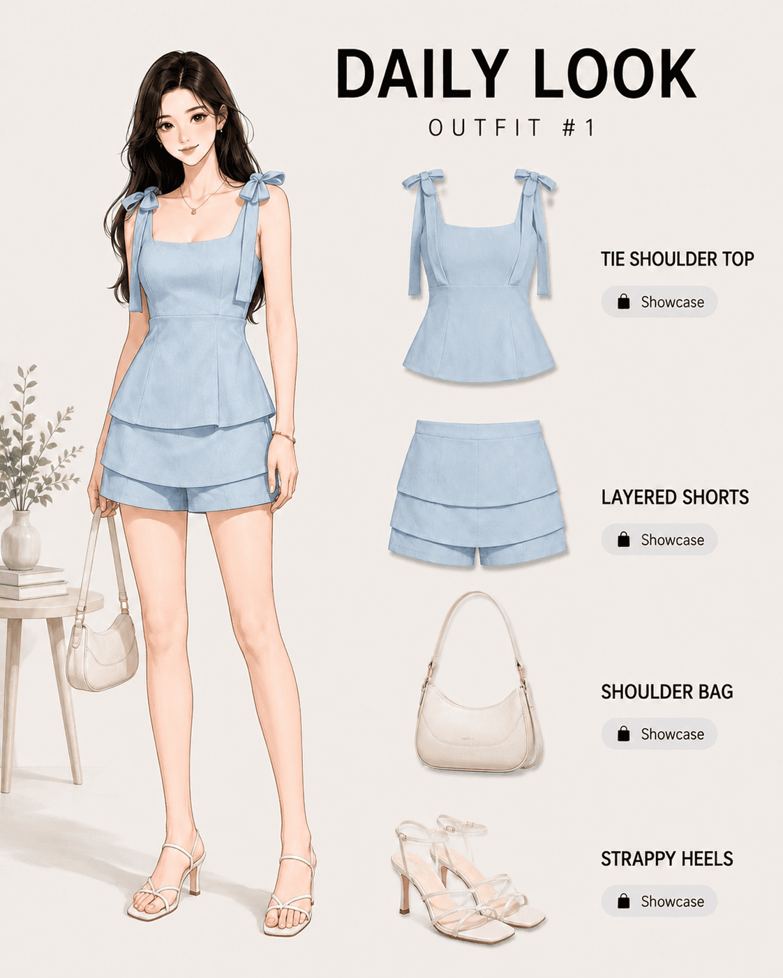 SLEEVELESS TOP WITH SKORTS