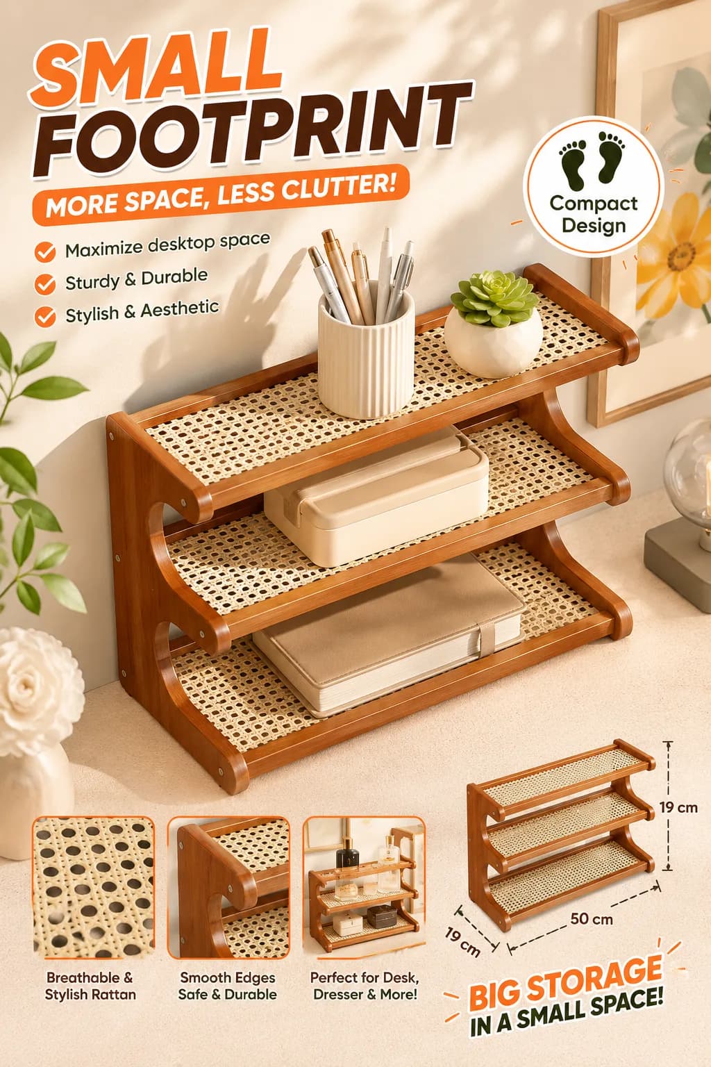 Cup holder storage rack