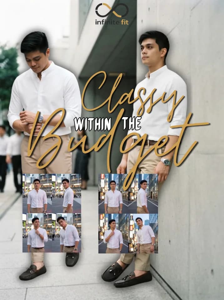 Classy Within the Budget continues crisp white long-sleeve shirt, tailored khakis, and loafers that finish the look without trying too hard. This is the kind of fit that works for a date, a meeting, or just looking put together on a Tuesday. Which detail's your favorite the shirt, the khaki fit, or the loafers? 👇