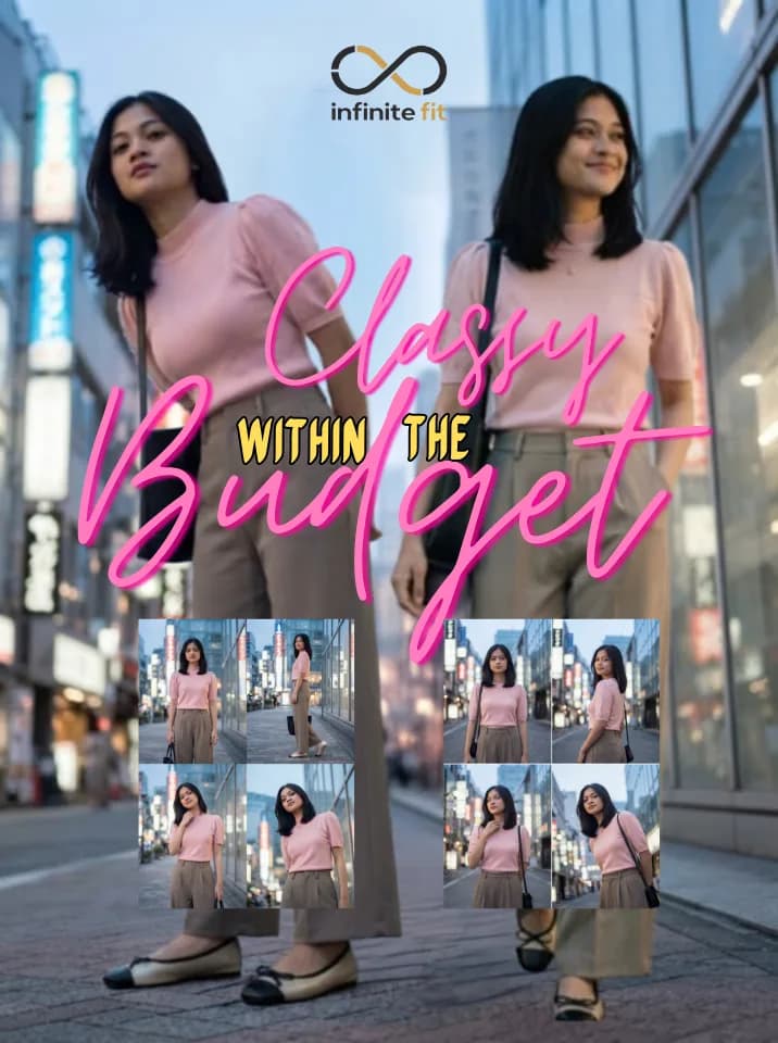 Soft color, sharp silhouette — that's the trick. A puff-sleeve pink top, wide-leg trousers that skim instead of cling, and flats that keep the whole look easy. Classy doesn't need to be loud, it just needs to fit right. Which part are you loving most — the pink top, the trouser cut, or the flats? 👇
