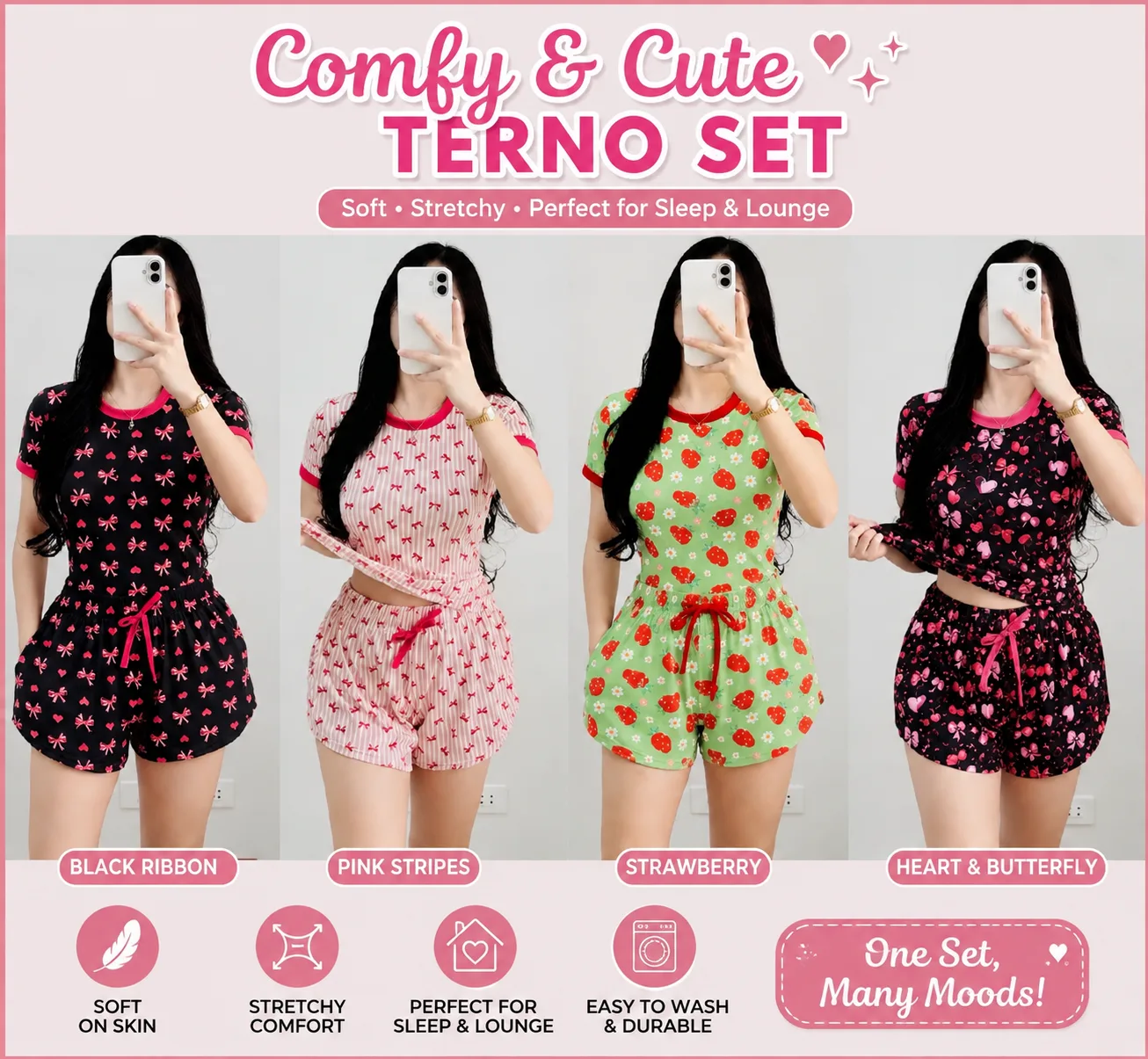Comfy & Cute Terno Set🌷🎀