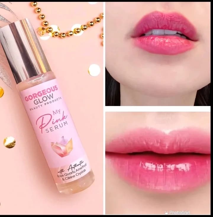 Pink lips serum for lips and cheeks