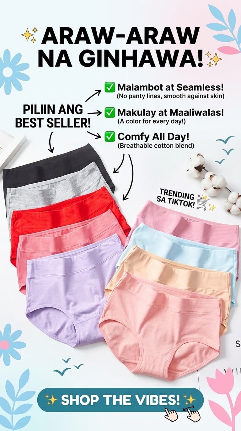 6pcs/ 12pcs Cotton Panty for Women