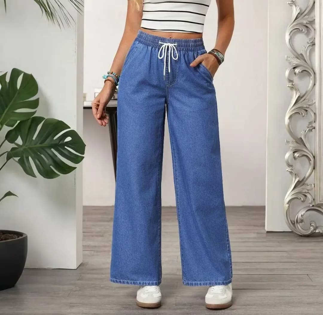 Wide Leg Jeans for Women | Korean Baggy Pants