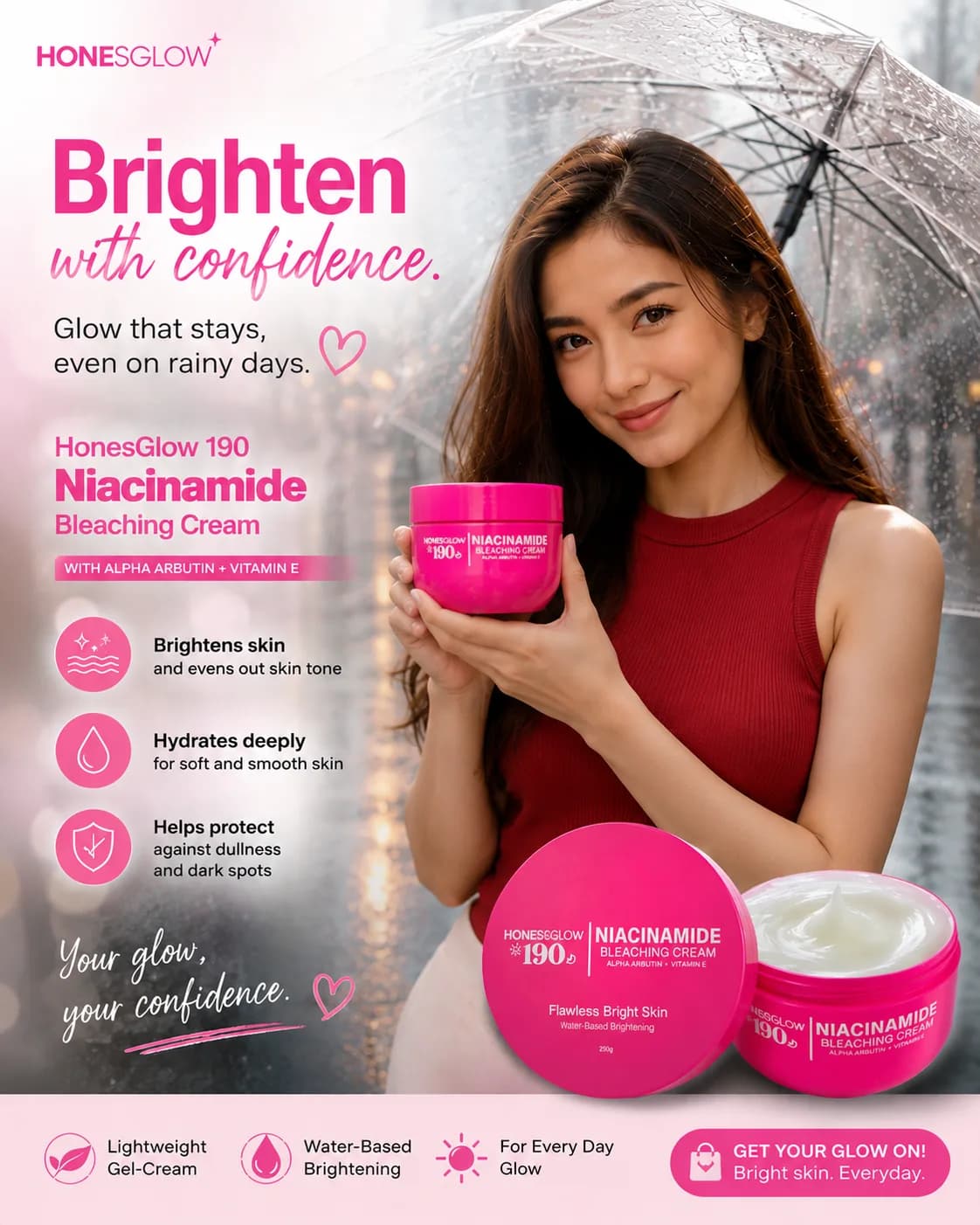 HONEST GLOW190 Bleaching Cream Body Care