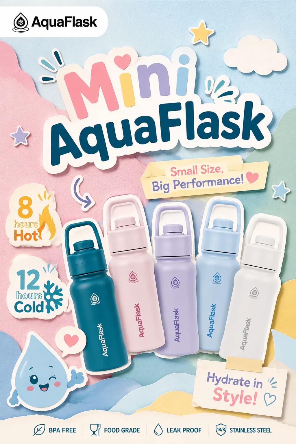 Meet the Mini AquaFlask: Big performance in a cute, compact size! 💧 Keep your drinks 8 hrs hot or 12 hrs cold wherever you go. Shop now for effortless hydration in style! ➡️https://s.shopee.ph/qj9sBbbrO