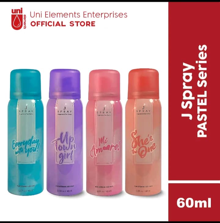 J Spray Body spray pastel collection