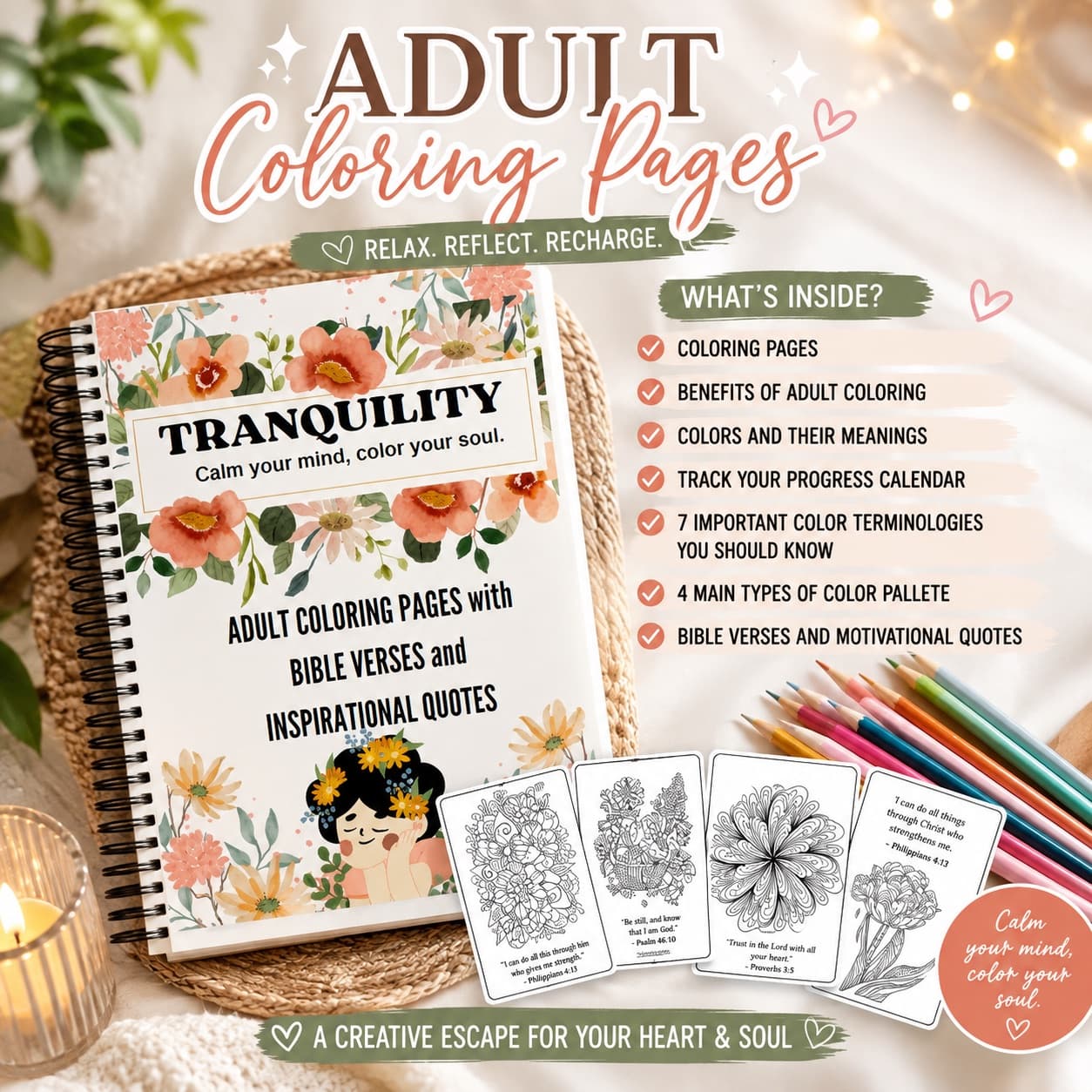 Adult coloring paged