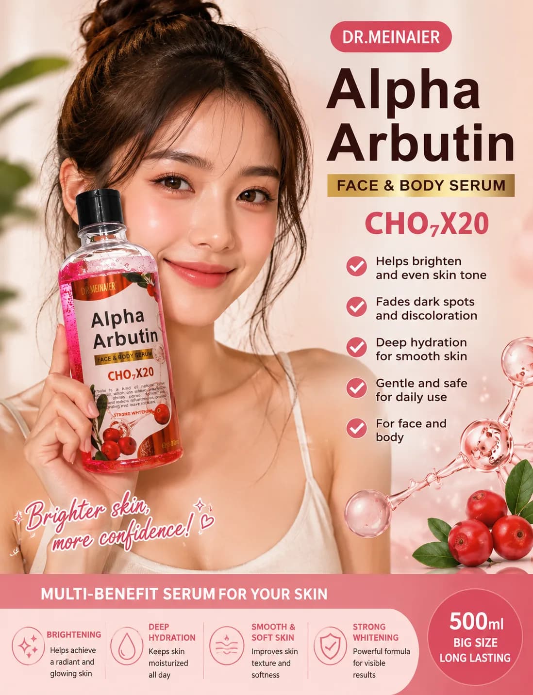 β¨ Glow up your skincare routine! β¨ Discover the Dr. MeinaiΒer Alpha Arbutin Face & Body Serum π A 500ml big-size serum designed to help brighten the appearance of skin, improve the look of uneven tone, and keep skin feeling smooth and hydrated. πΈ Face & body use π§ Deep hydration β¨ Bright-looking, smoother skin π§΄ 500ml long-lasting size Perfect for adding an extra step of self-care to your daily routine! π ποΈ Check it out and see if itβs right for your skincare routine! #AlphaArbutin #Skincare #BodySerum #FaceSerum #SkincareRoutine #BeautyFinds #InspoTap #GlowUp #BeautyProducts