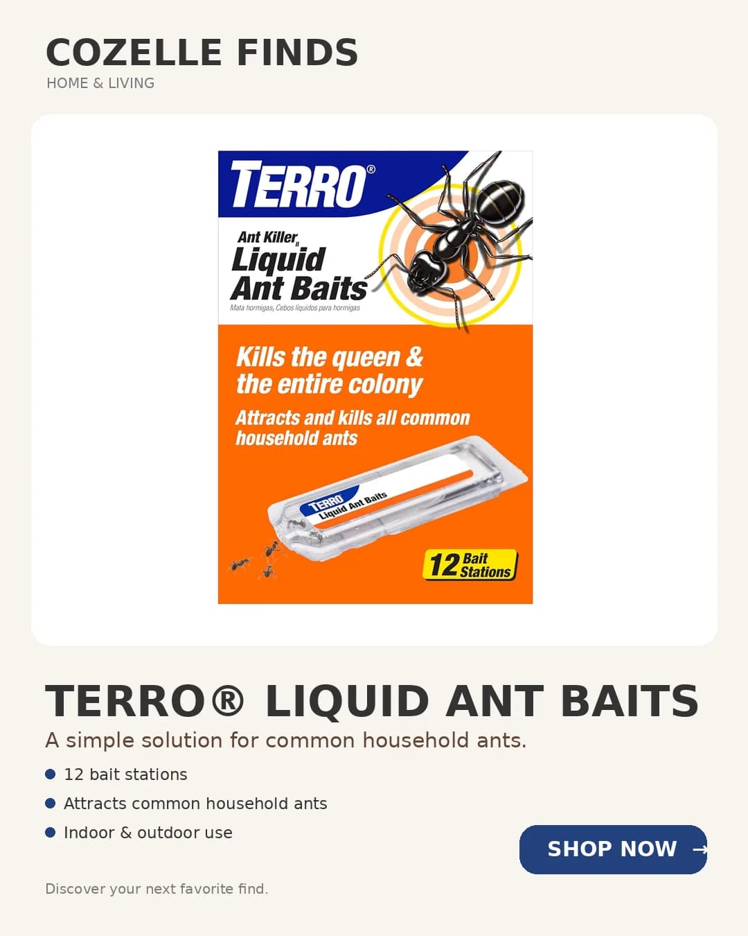 A practical household find for dealing with common ant problems around the home. 🐜