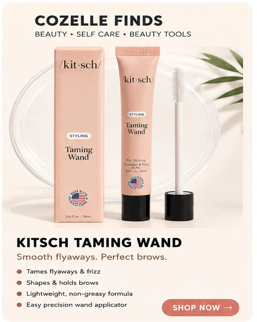 Sleek hair, zero fuss β¨ A compact styling wand for smoothing flyaways, frizz, baby hairs and brows.