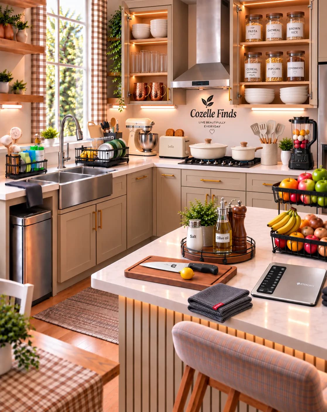 Create a warm, organized, and inviting kitchen with beautiful everyday essentialsβfrom serving pieces and storage jars to glassware, dish towels, kitchen tools, and countertop organizers. β¨π€ : SHOP THE KITCHEN FINDS