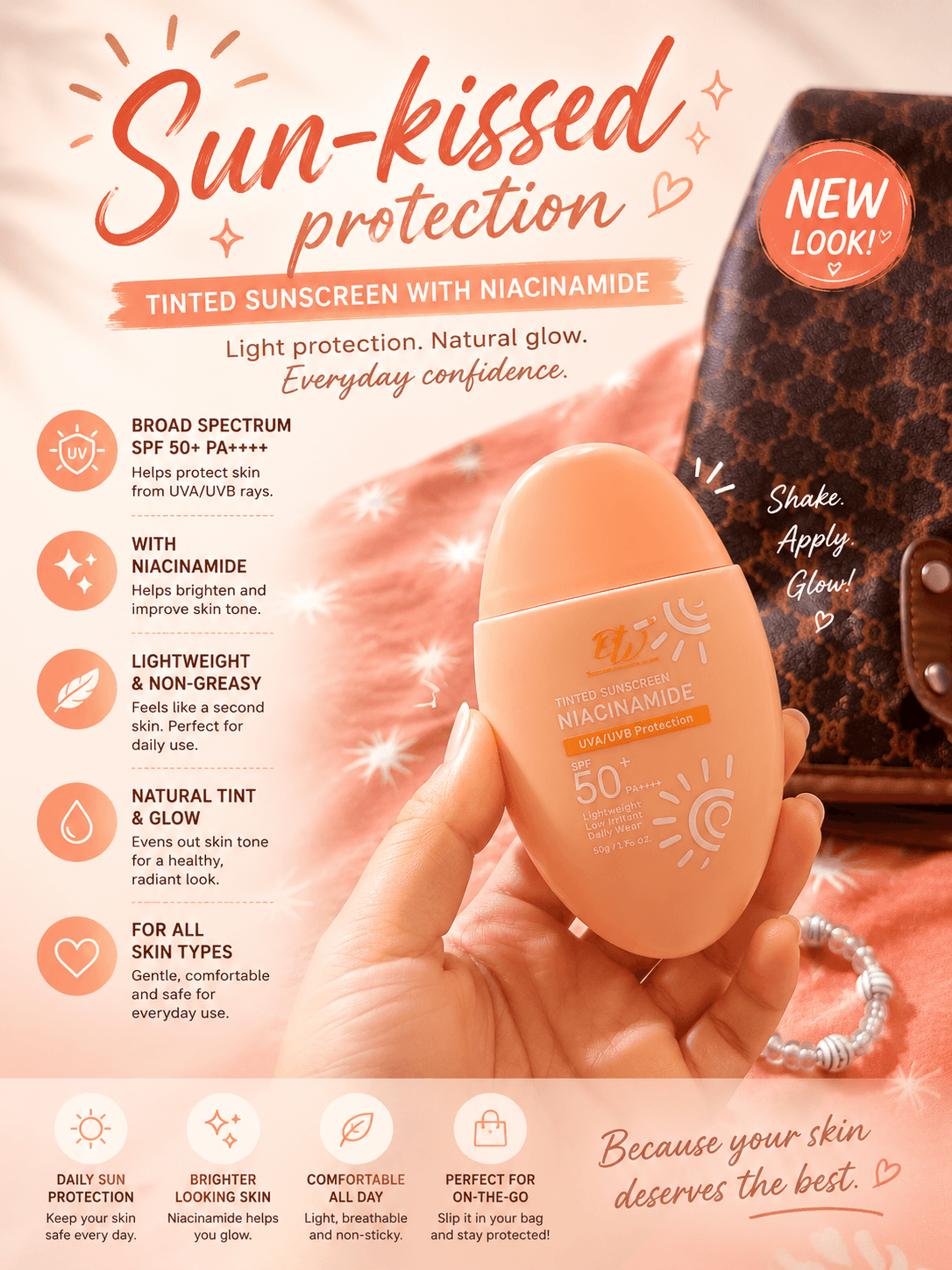 Sunscreen for protection!