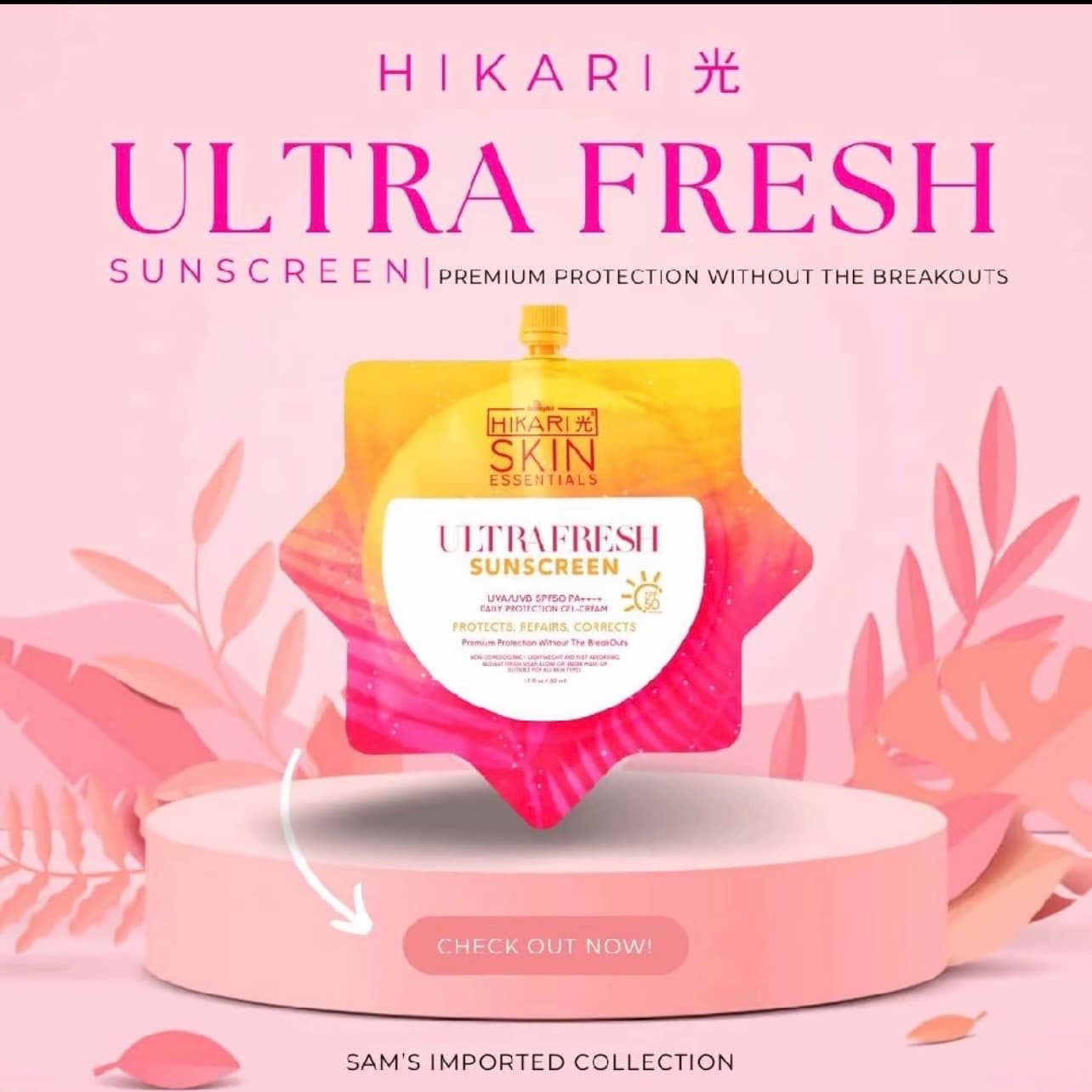 Hikari Ultra Fresh Sunscreen Premuim Protection without the breakouts