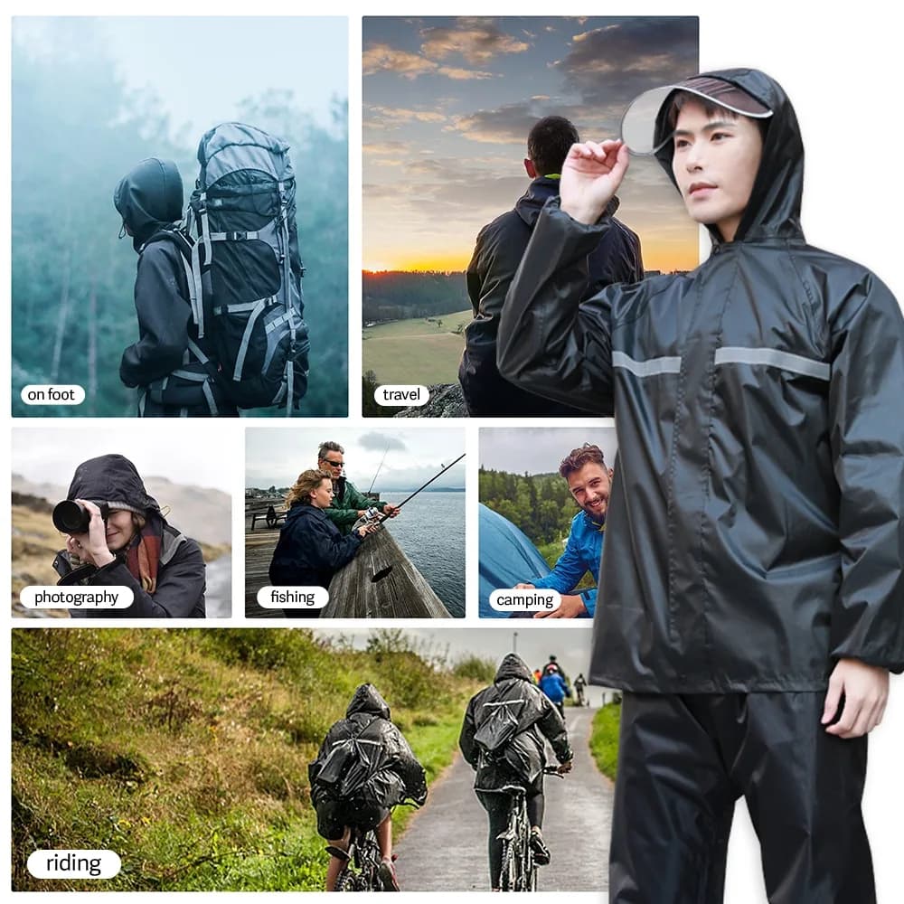 Waterproof adult kapote pwede sa motor or any other outdoor activities