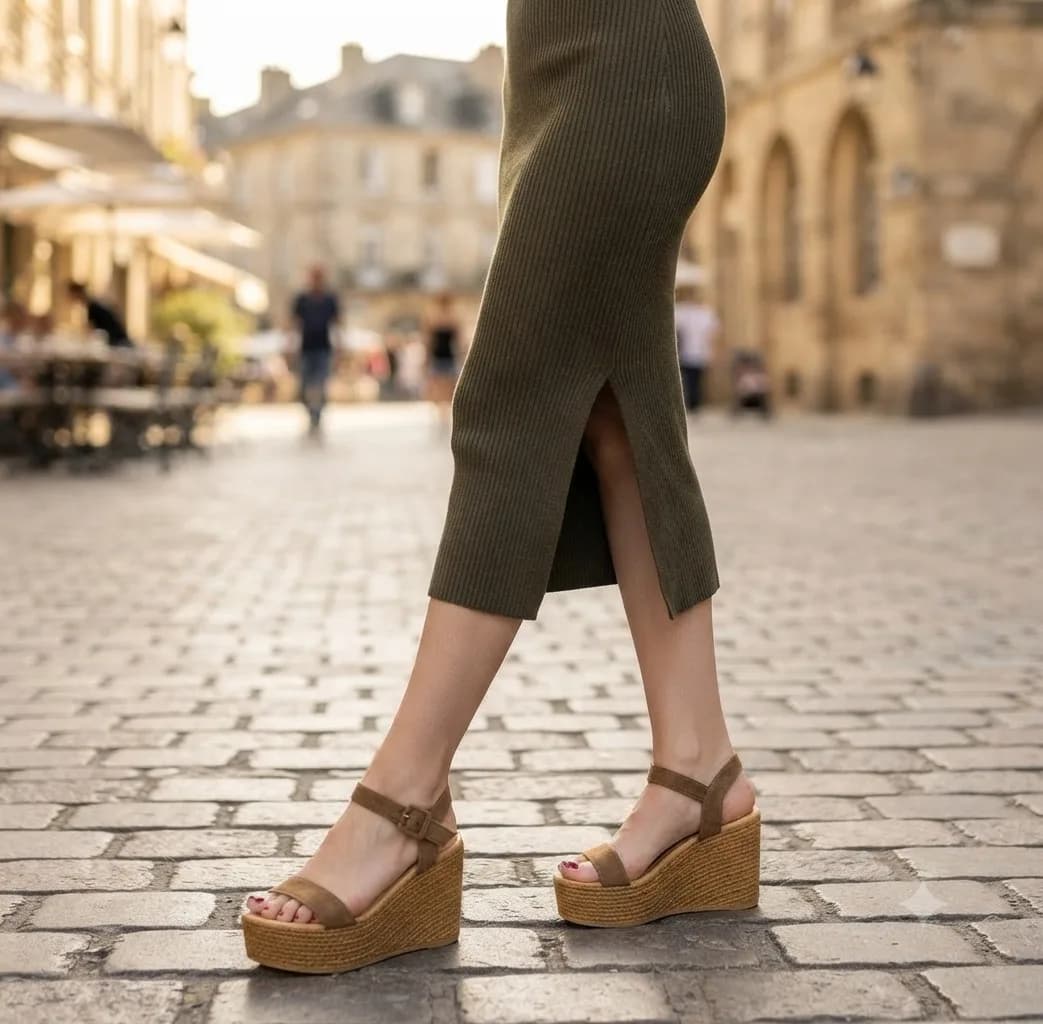 Perfect for your everyday outfit, travel, coffee dates, or weekend gala. 💕 This wedge sandal gives you extra height while keeping your feet comfortable all day. Simple, elegant, and easy to match with any outfit. 🛍️ Grab yours now through the yellow basket before your size runs out!