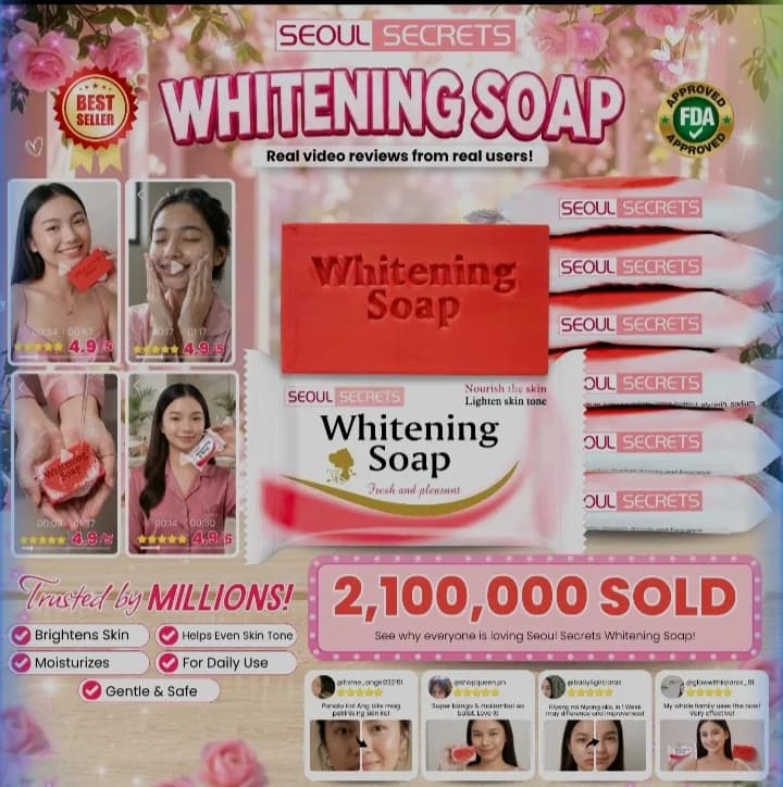 β¨ Want a fresh, glowing look? π₯° Try Seoul Secrets Whitening Soap! π§Όπ Perfect for your daily skincare routine. π Check the link and add to cart! π #SeoulSecrets #WhiteningSoap #SkincareFinds #AffiliatePH