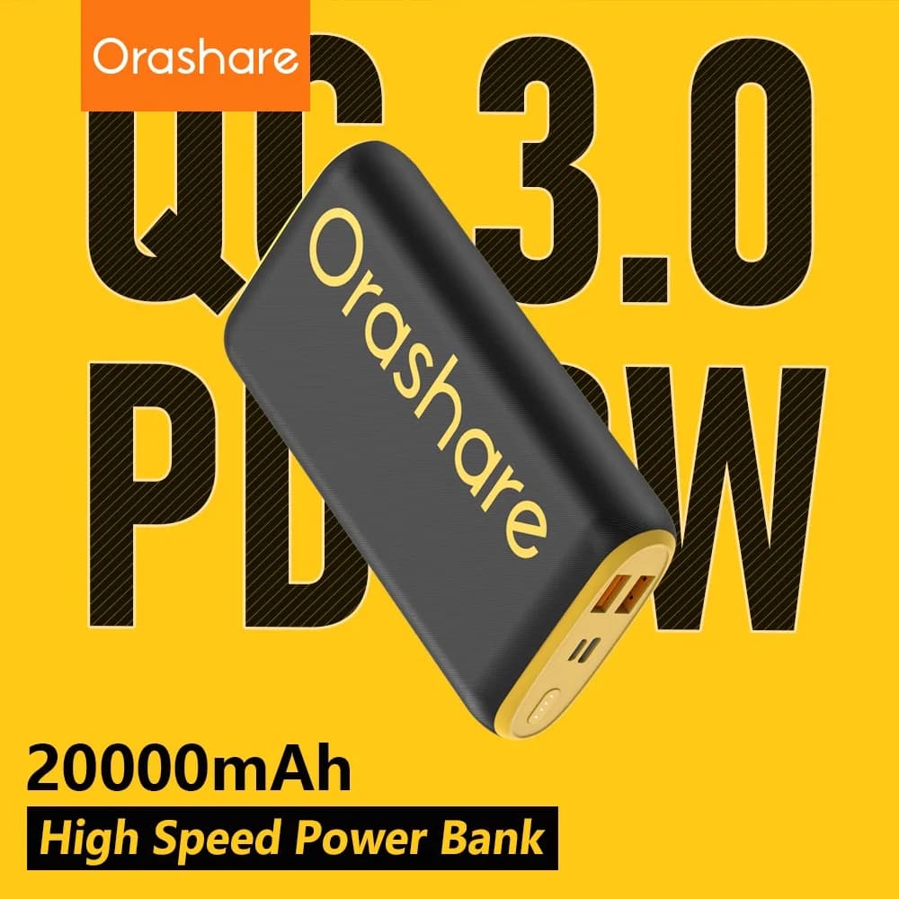 Orashare power bank 20000 mAh high speed power bank