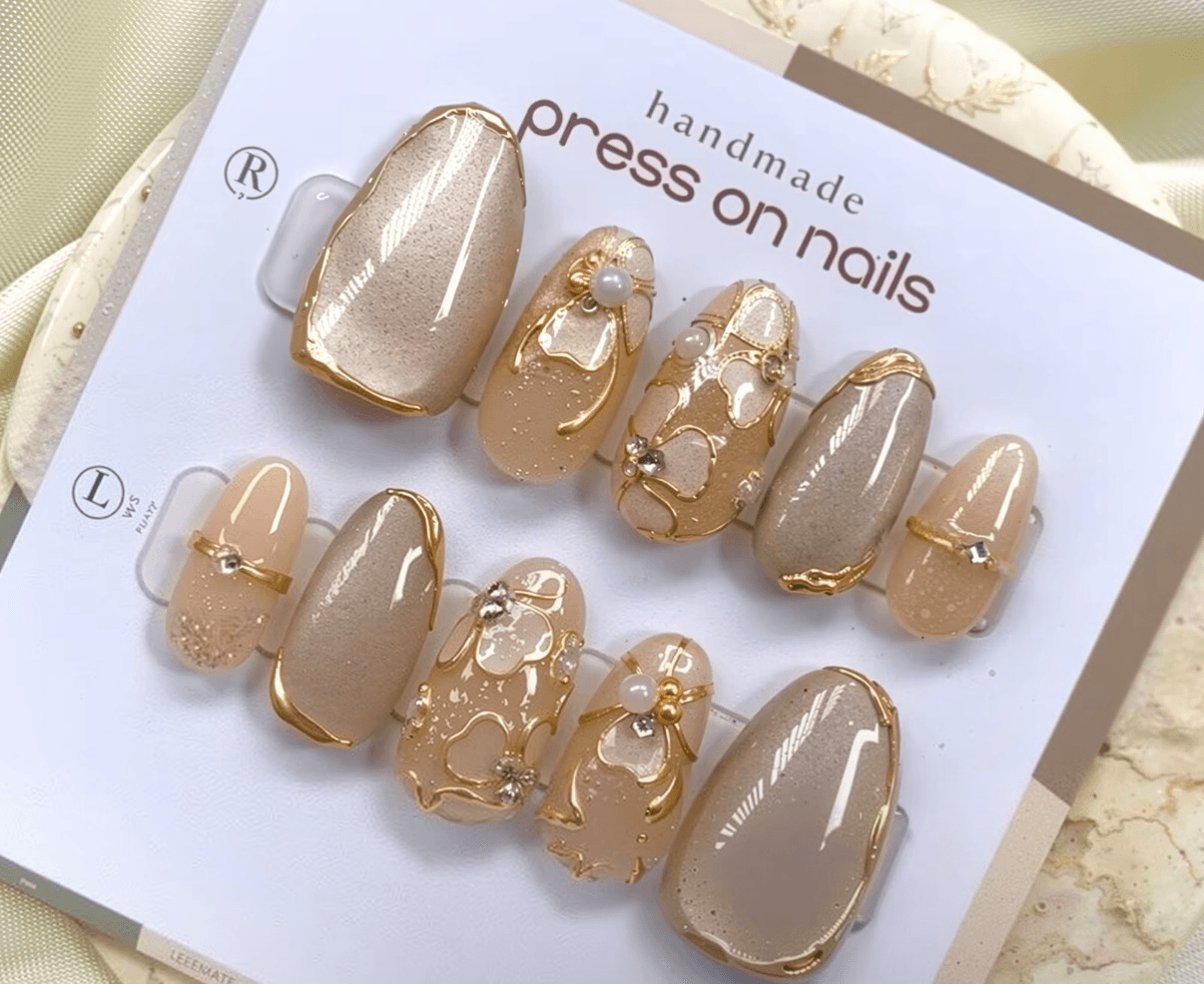 Cute press on fake nails