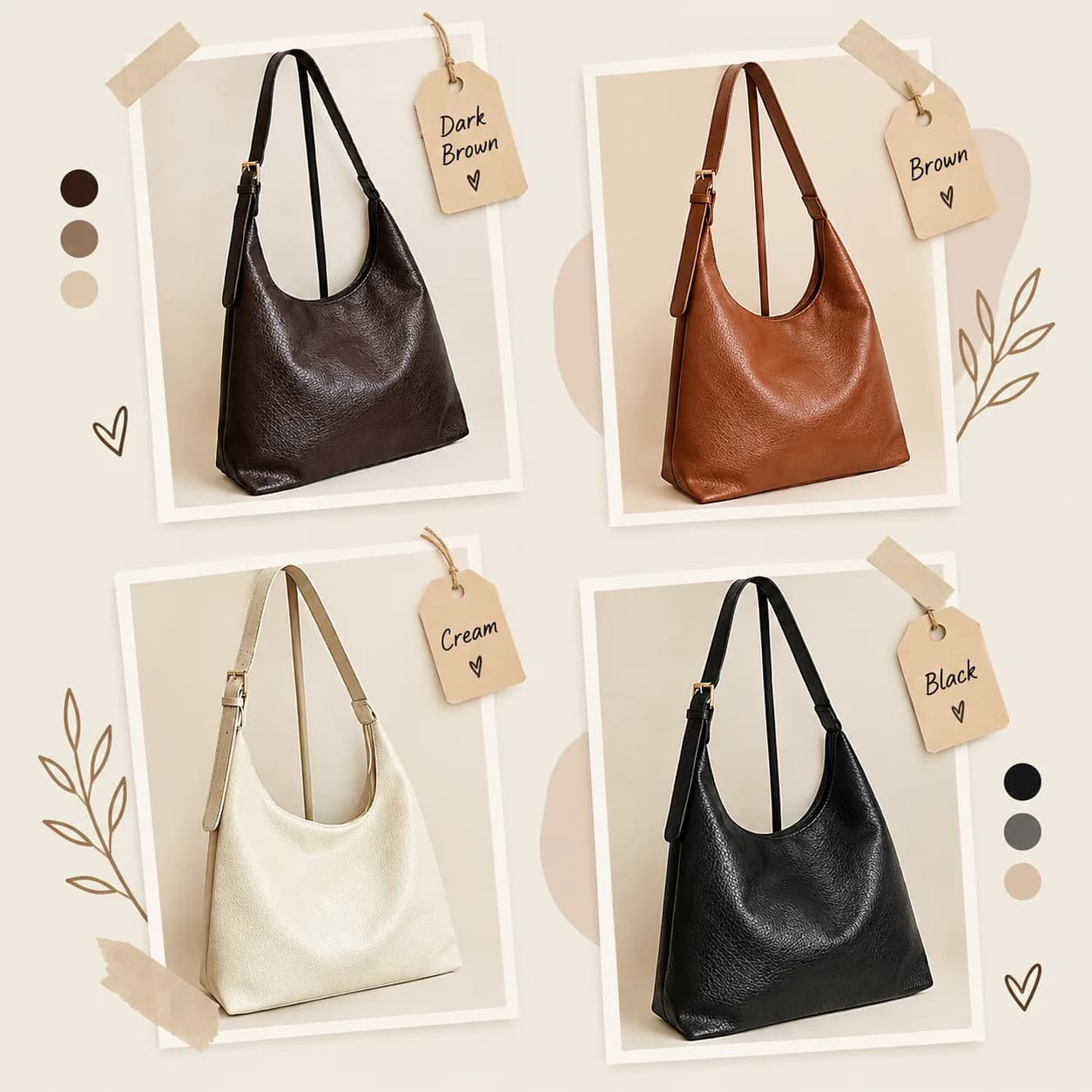 Mumu 3062 Women Soft Leather Shoulder Bag Large Crossbody Office Students Bags For Woman