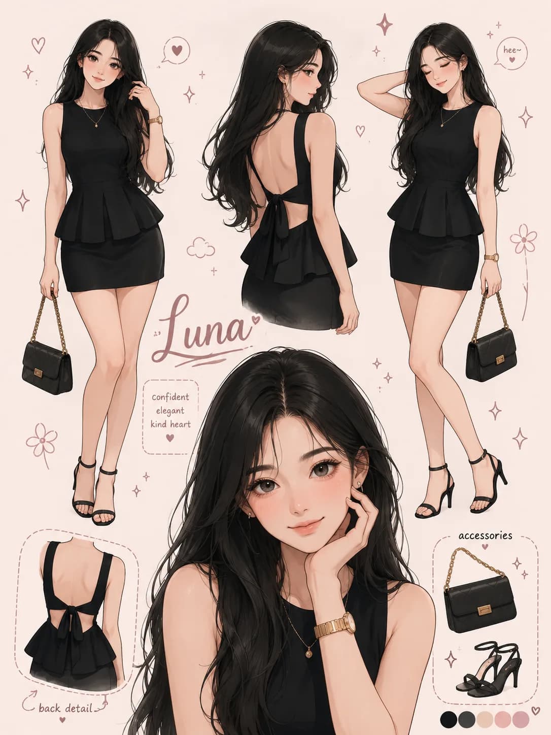 Open back tie-back sleeveless