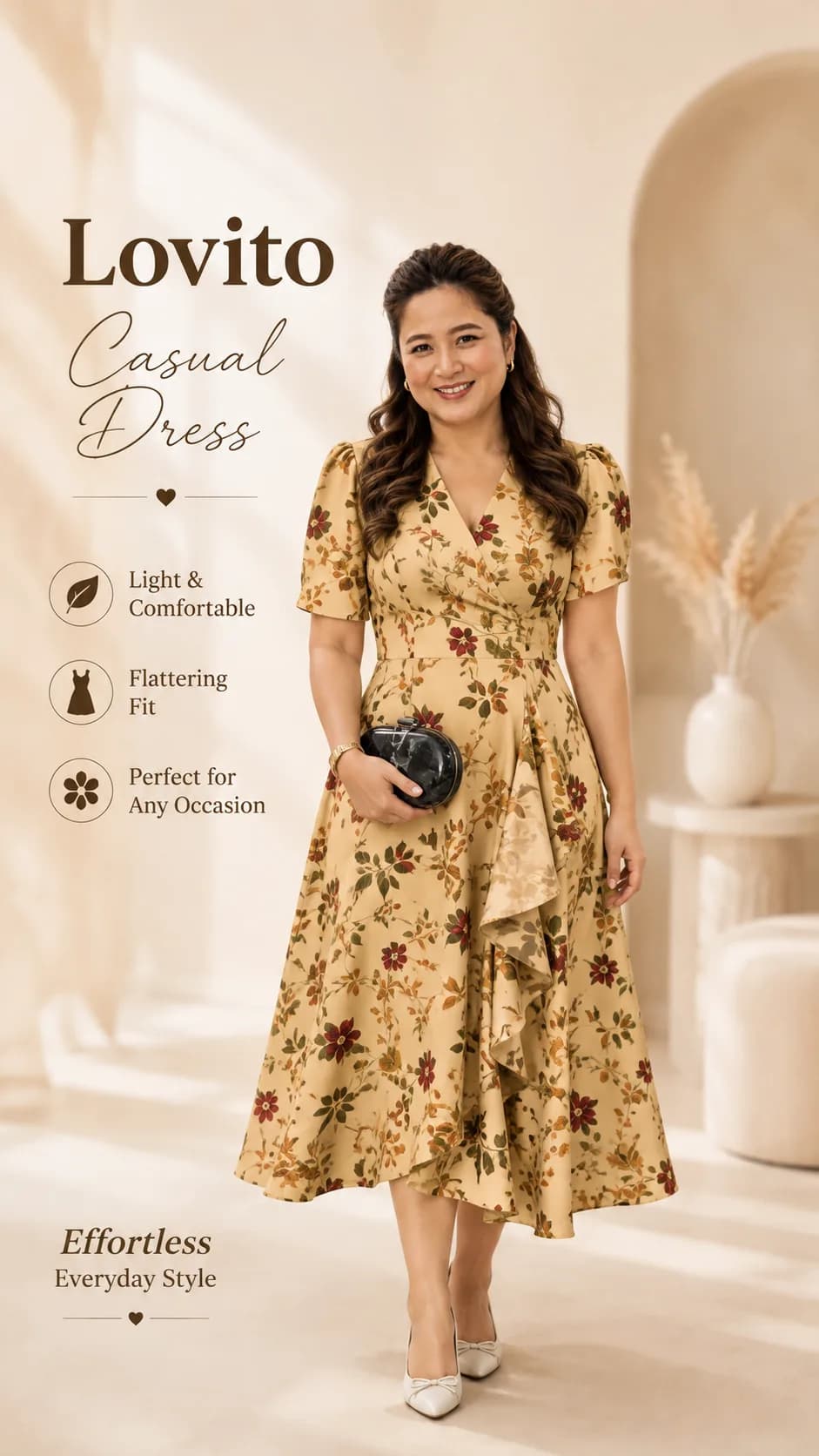 LOVITO women casual dress