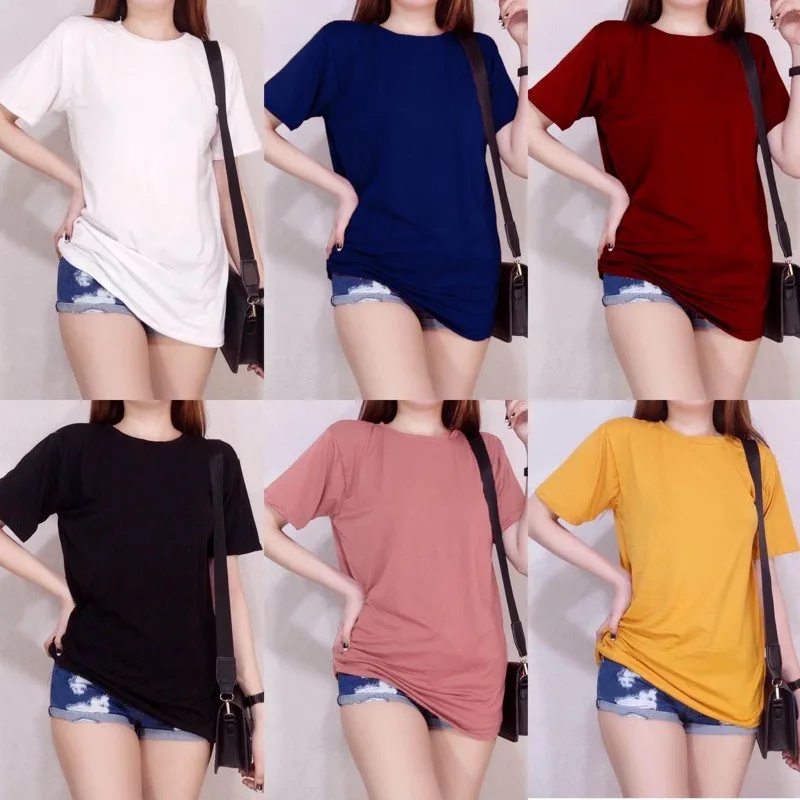 Vampire Plus Size Basic Shirt Oversized Fashion Women Apparel