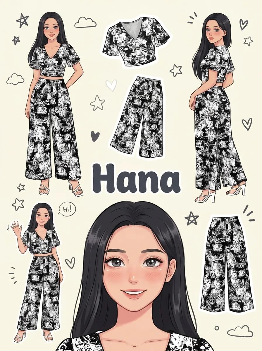 Featuring a black & white printed crepe terno set. Click the tagged pins below to shop the look!