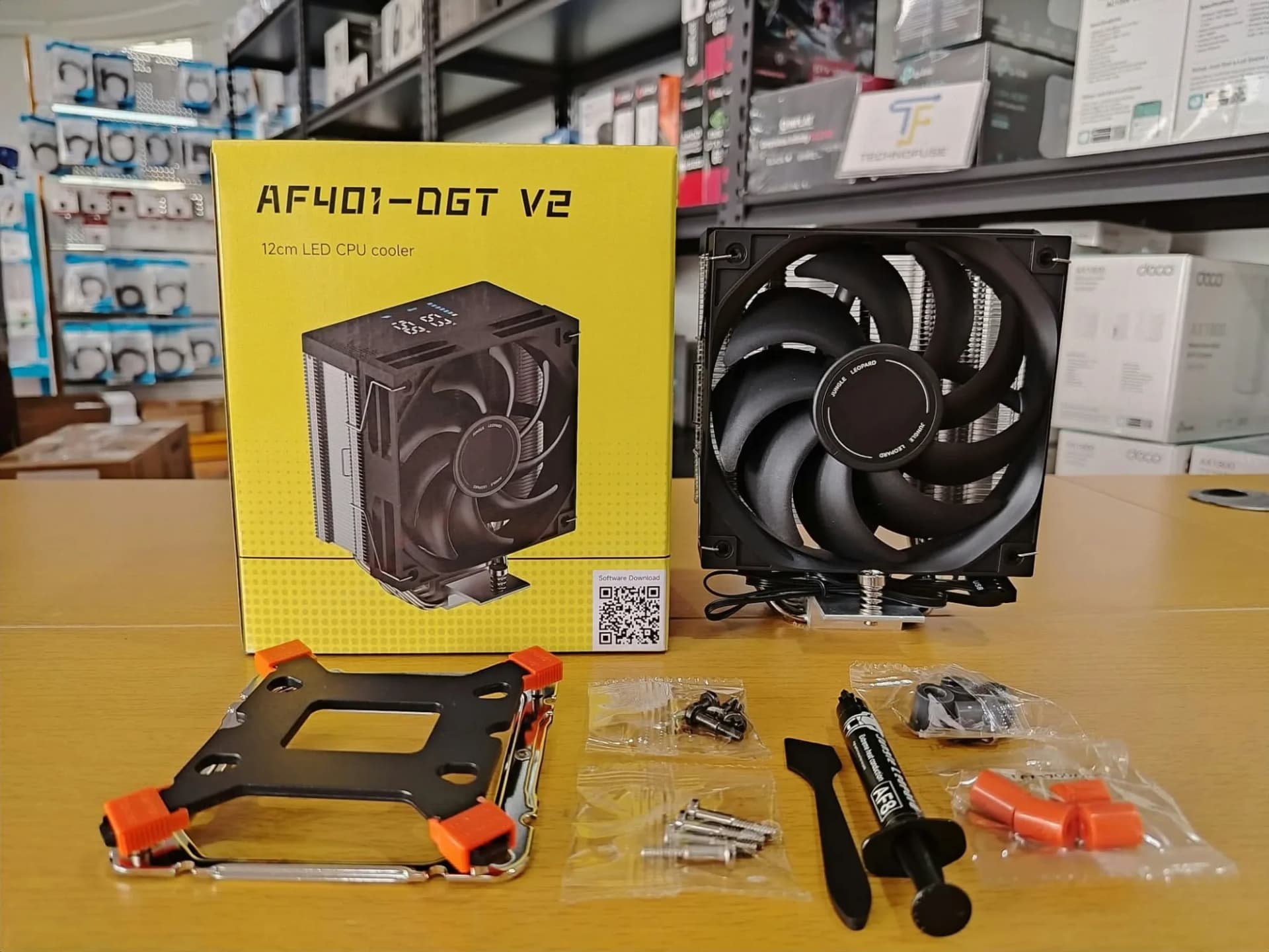 ♥️ Jungle Leopard AF401-DGT V2 Black 120mm CPU Cooler w/ Temperature & CPU Usage Display ✅ ₱ 1,200.00 only ______________________________________________________ 👉 Actual pictures posted 👉 ALL BRAND NEW, SEALED & ORIGINAL 👉 MOP: COD - GCASH - BPI - BDO 👉 Delivery via Lalamove (same day delivery w/in Metro Manila and nearby areas) 👉 Self-booking also applicable 👉 Walk-in also permitted 👉 Bulk orders available (DM for the availability of the product) 👉 7 days store warranty for unit replacement in case of factory defects and 1 year brand warranty assistance